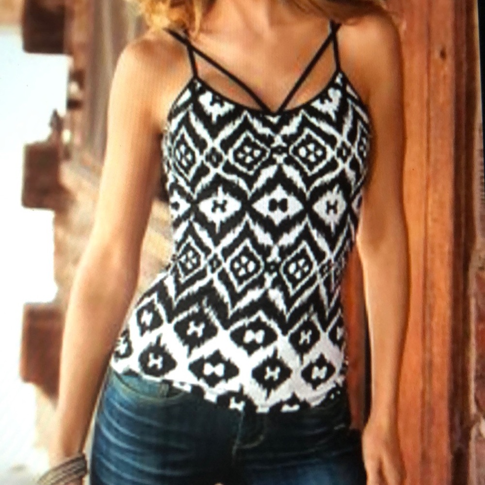 Boston Proper Made-to-be-seen Ikat-print Cami